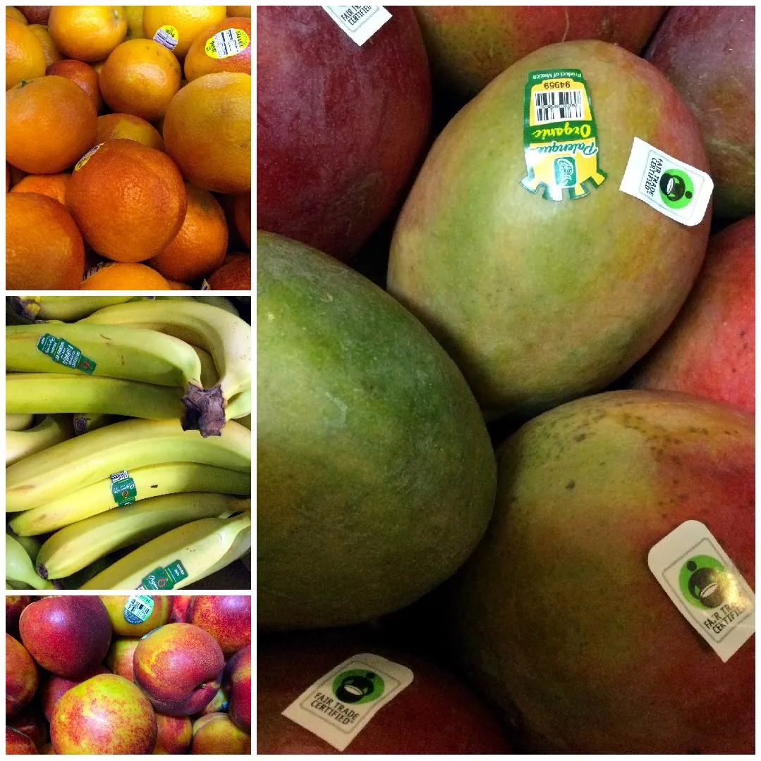 collage of fresh fruits