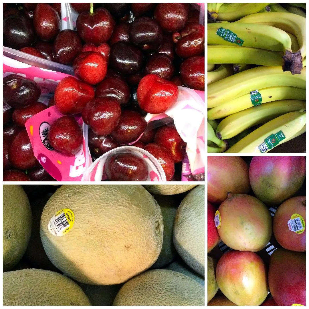 collage of fresh fruits