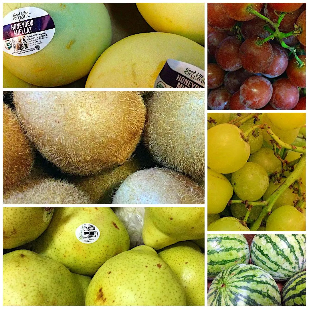 collage of fresh fruits