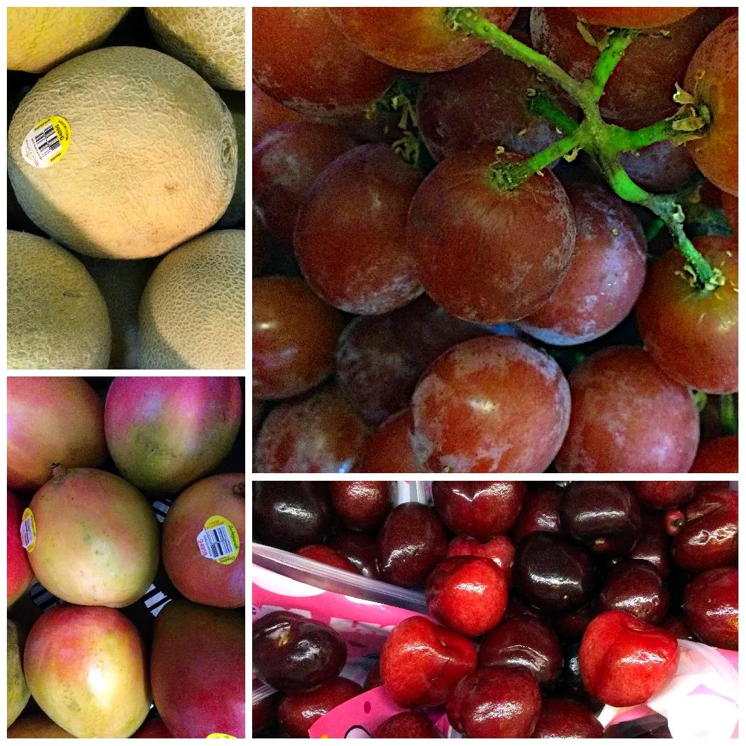 collage of fresh fruits