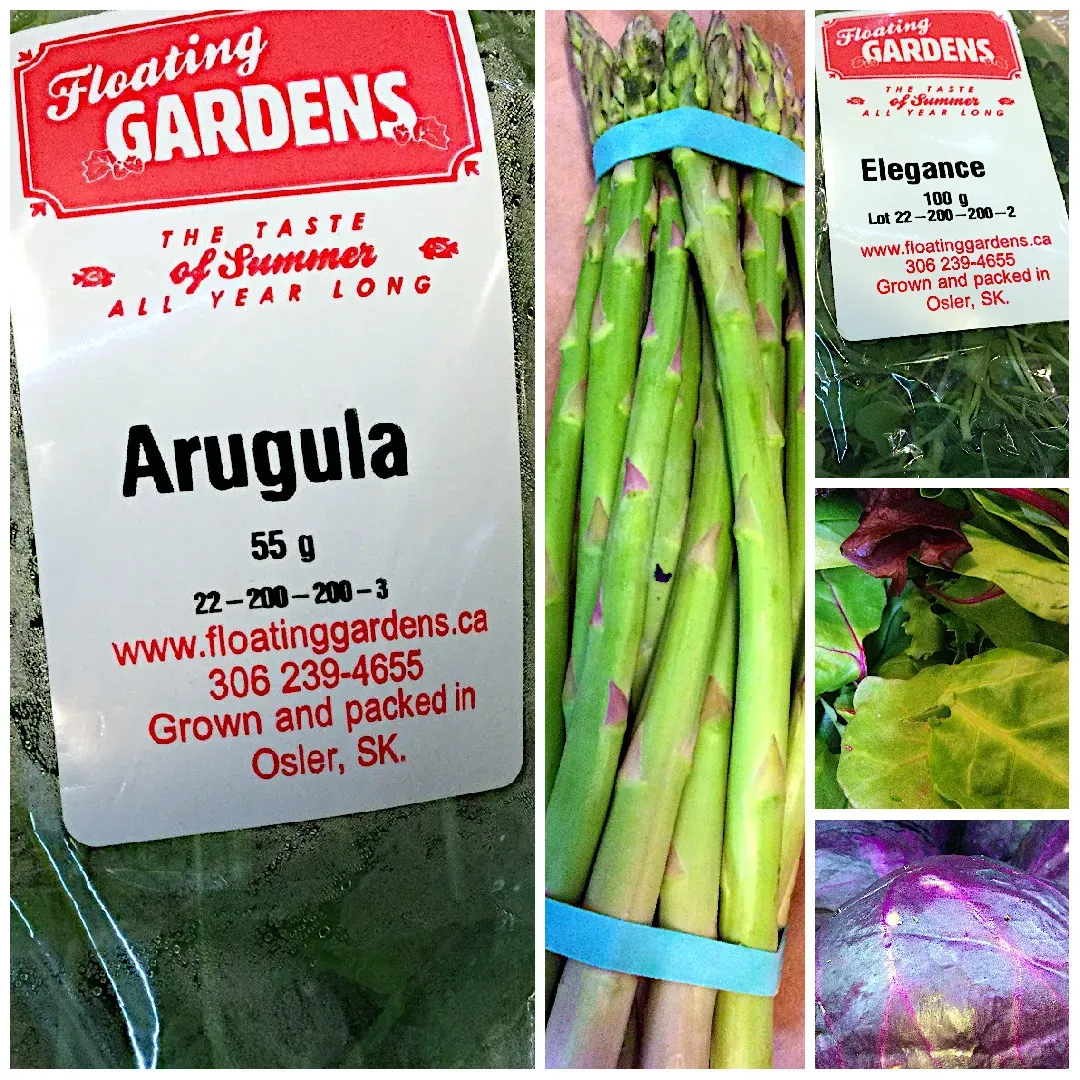 collage of fresh vegetables