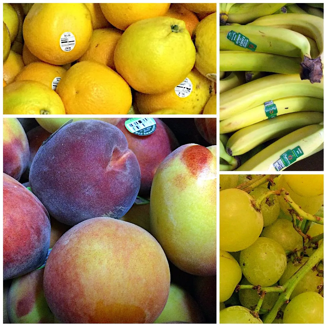 collage of fresh fruits