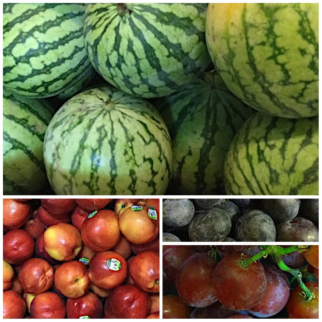 collage of fresh fruits