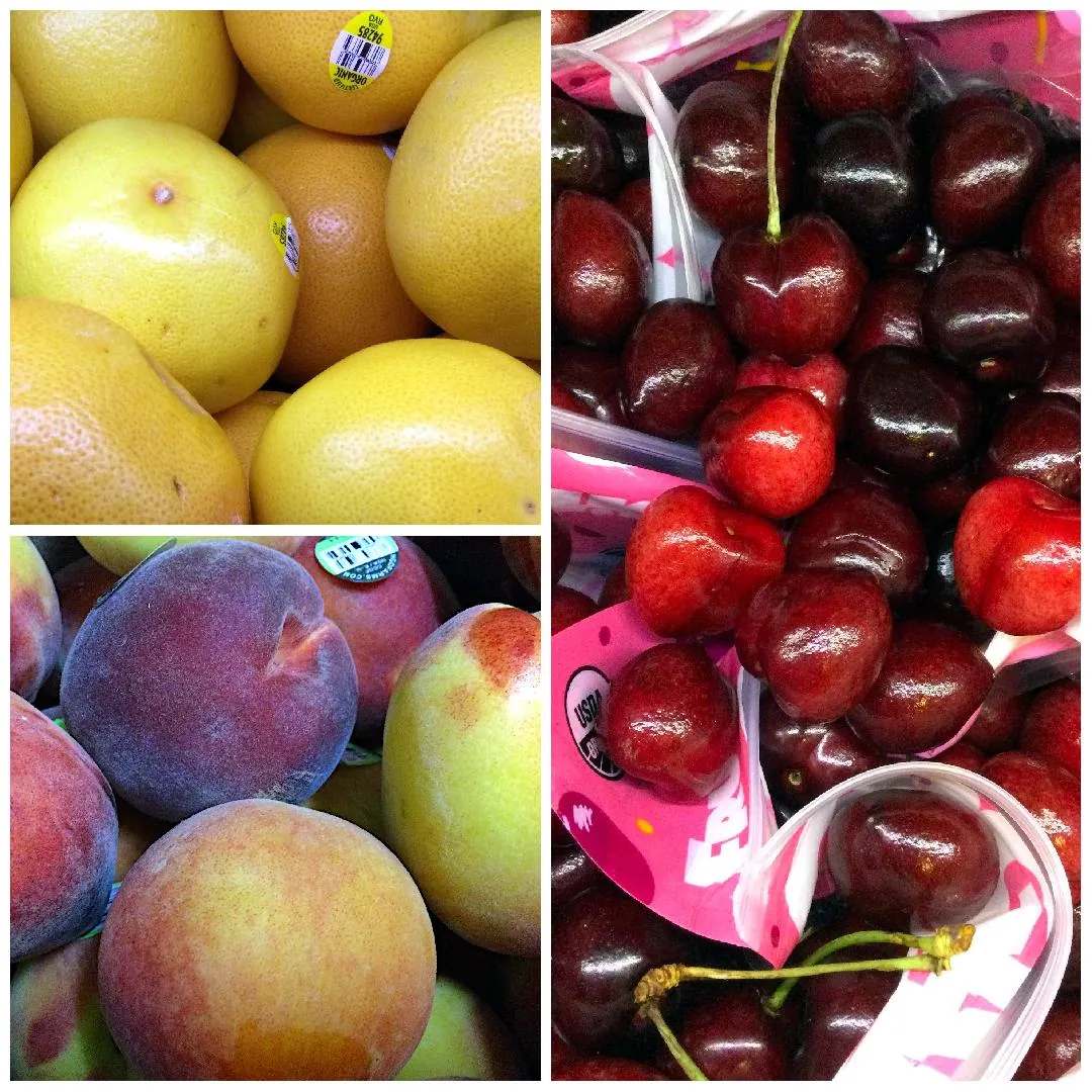 collage of fresh fruits