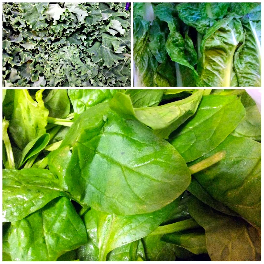 collage of fresh vegetables