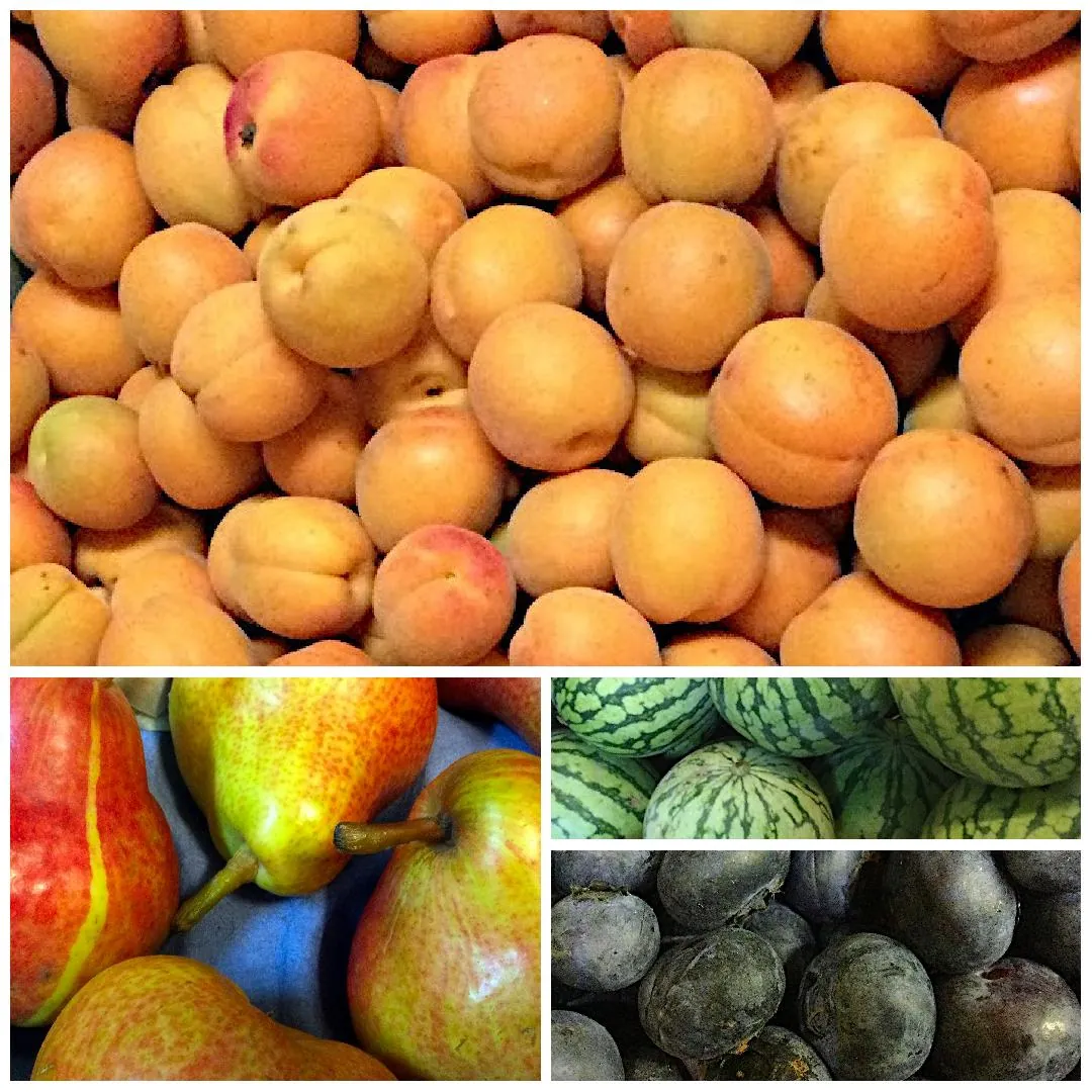 collage of fresh fruits