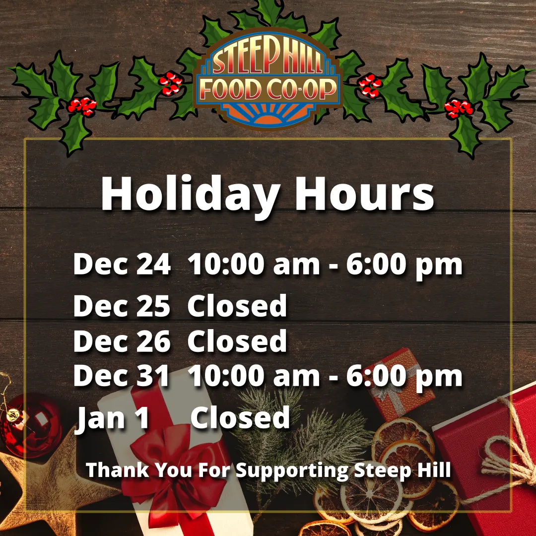Store hours flyer