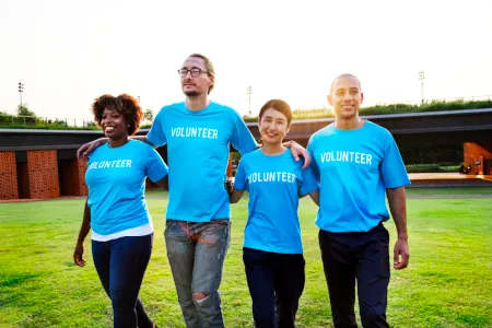 Diverse group of volunteers, photo created by rawpixel.com via freepik.com