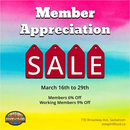 Member appreciation sale poster